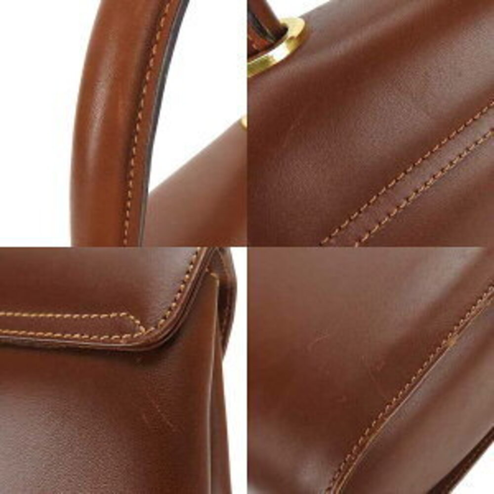 Salvatore Ferragamo Handbag Leather Brown hand bag - Picture 9 of 11